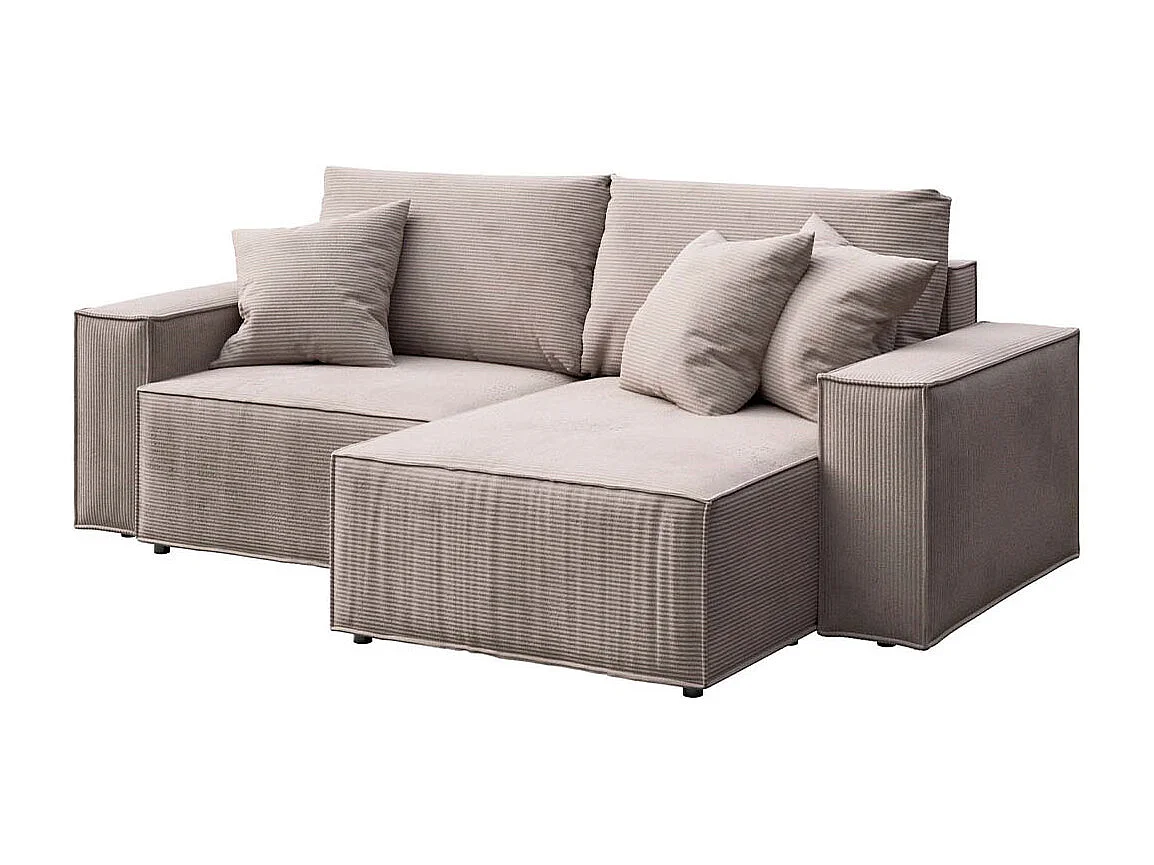 Canapé d'angle lit Melow beige