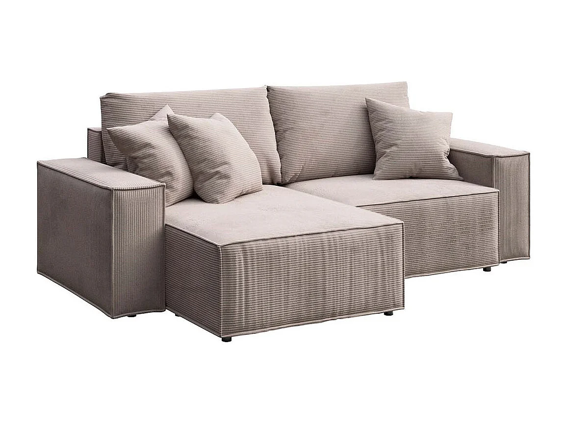 Canapé d'angle lit Melow beige