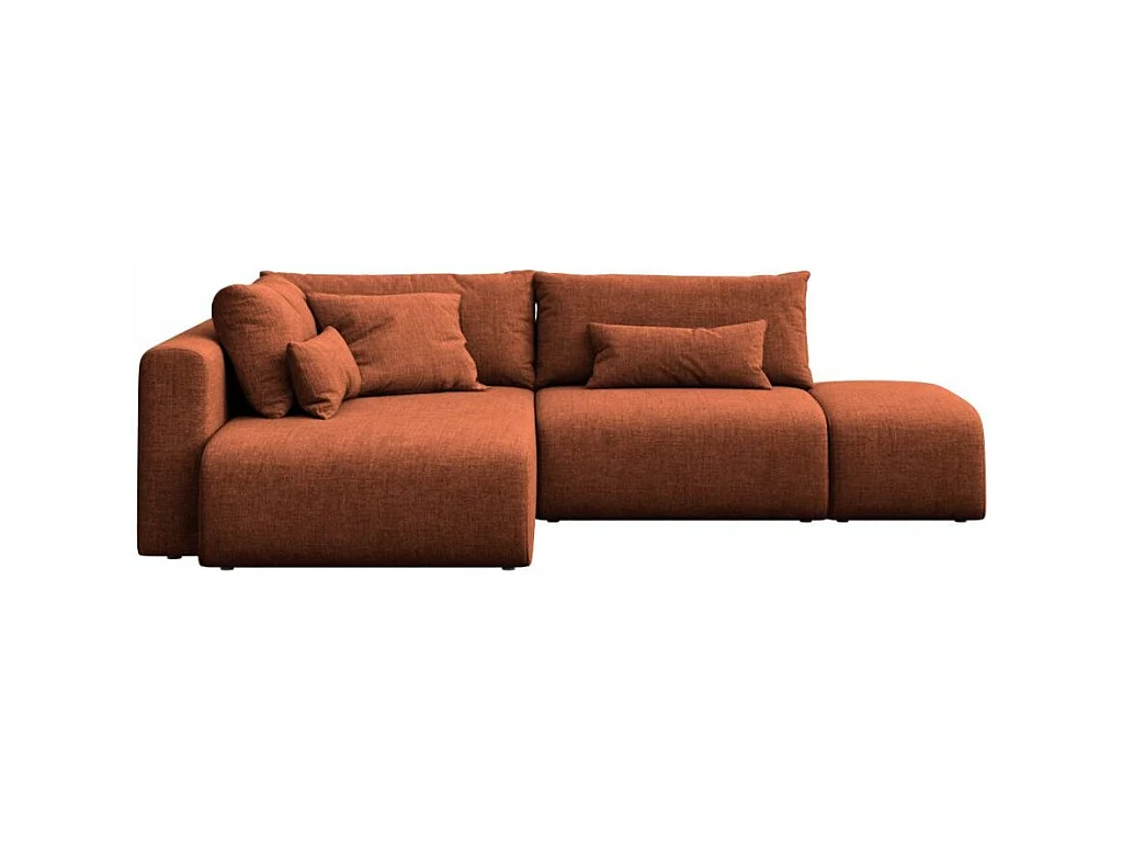 Lumine Clay orange Canapé méridienne gauche