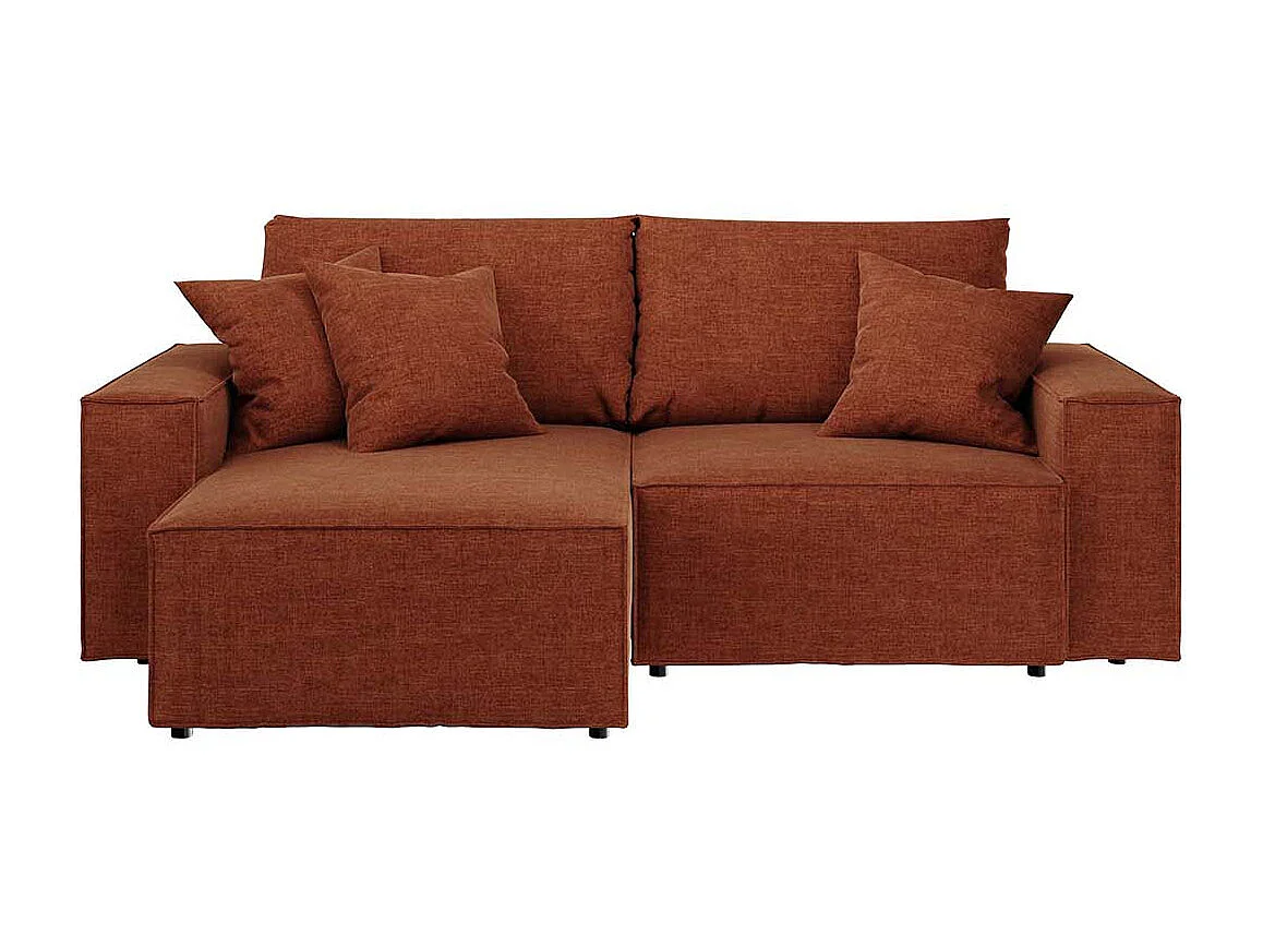 Canapé d'angle lit Melow Brique