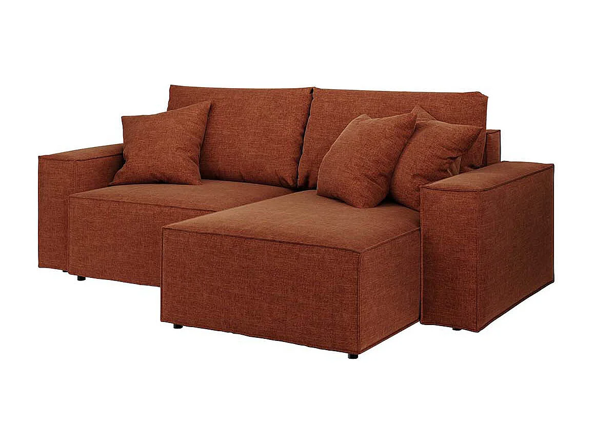 Canapé d'angle lit Melow Brique