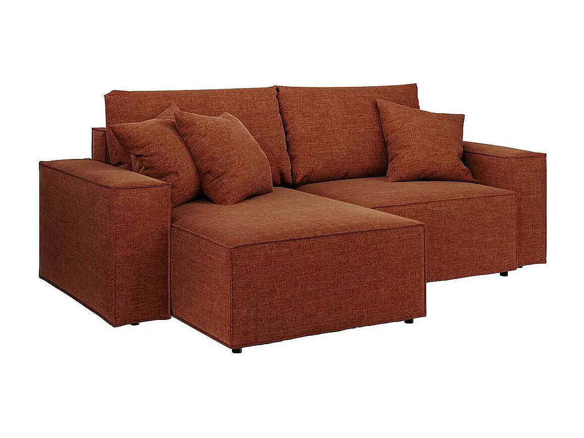 Canapé d'angle lit Melow Brique