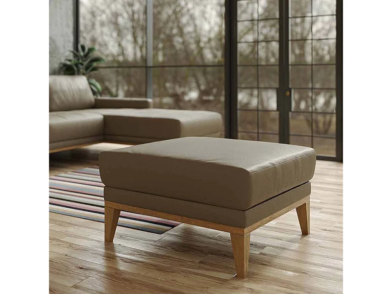 Pouf Musso Cèdre brun