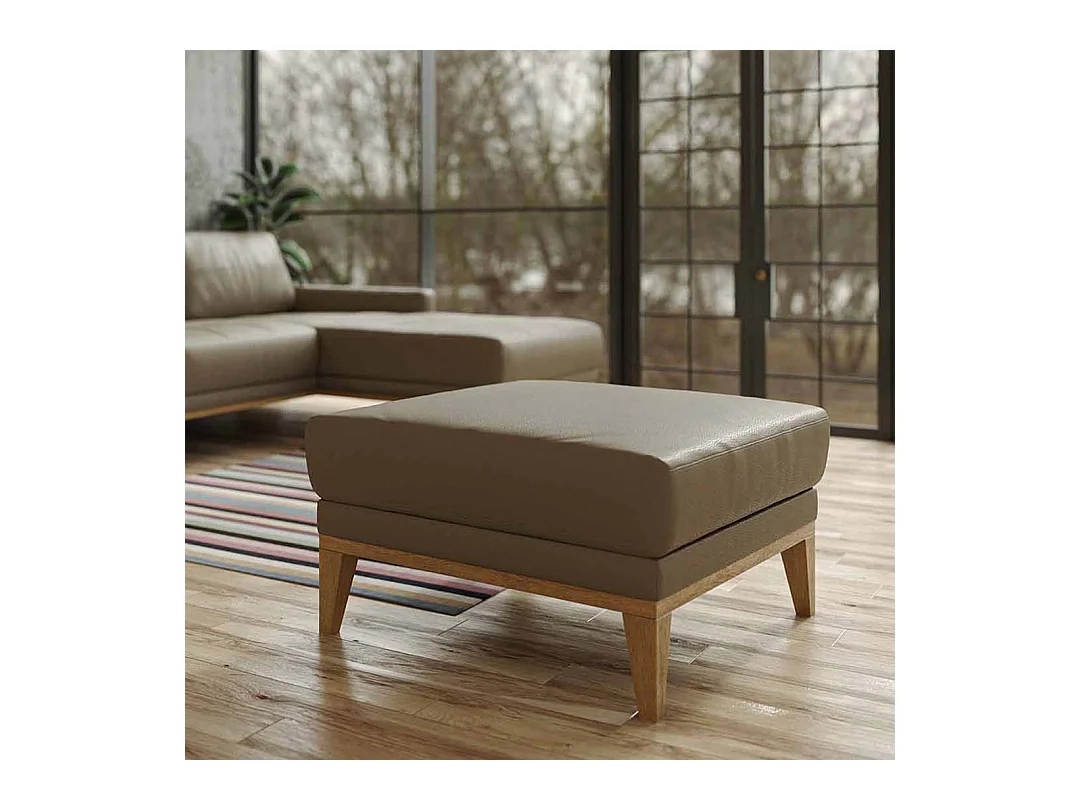 Pouf Musso Cèdre brun