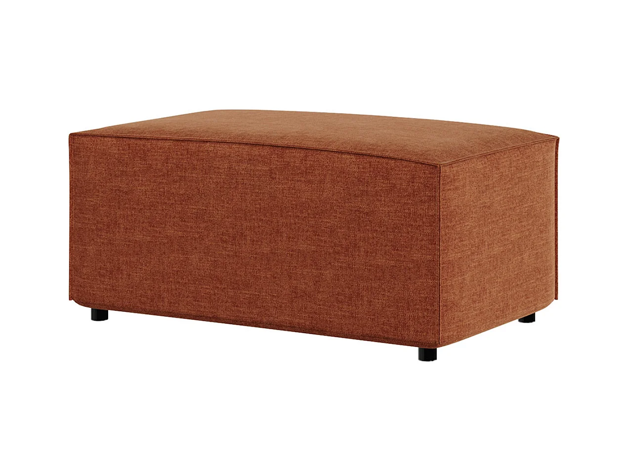 Pouf orange argile Melow