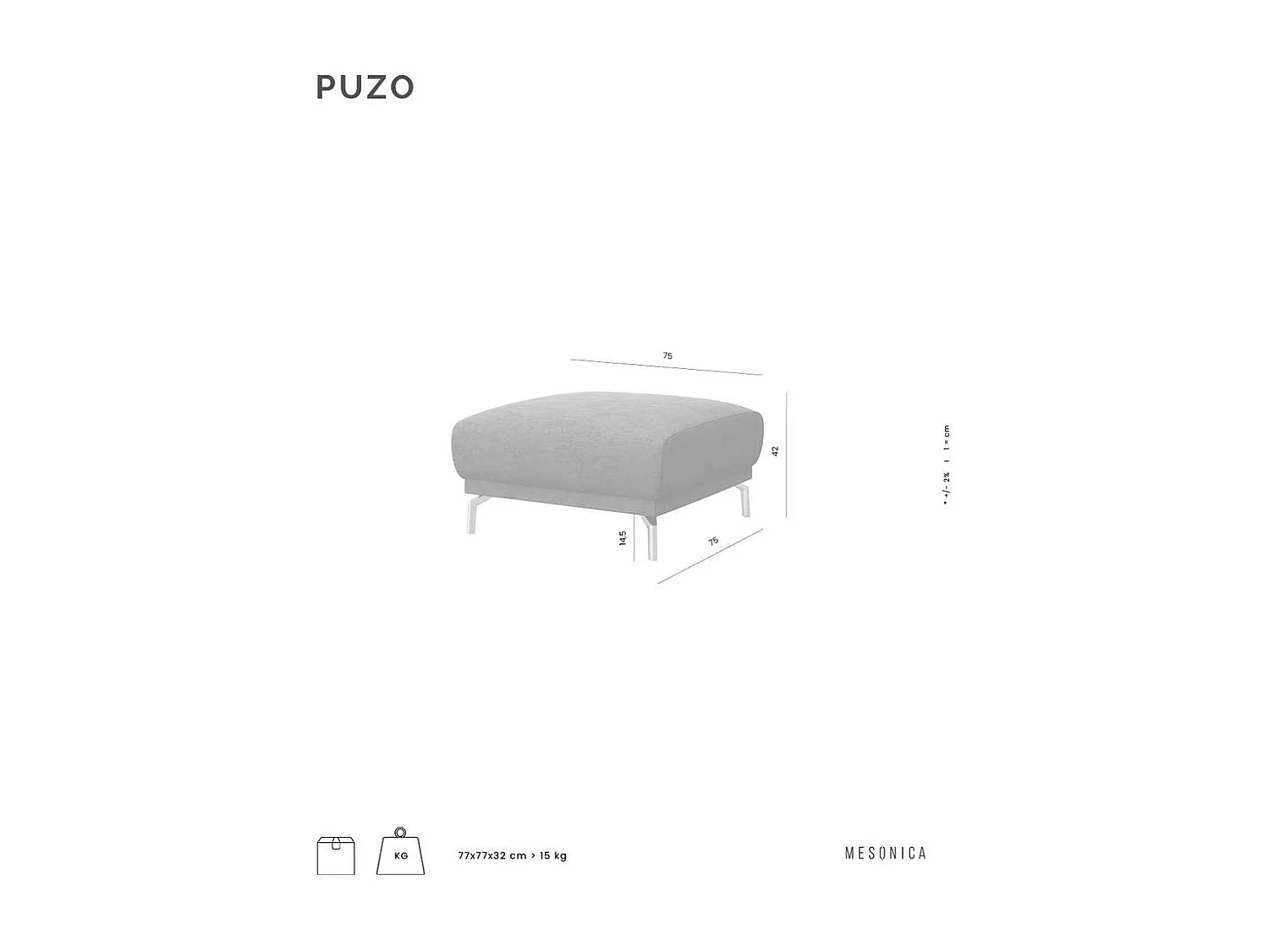 Puzo Poufs vert foncé