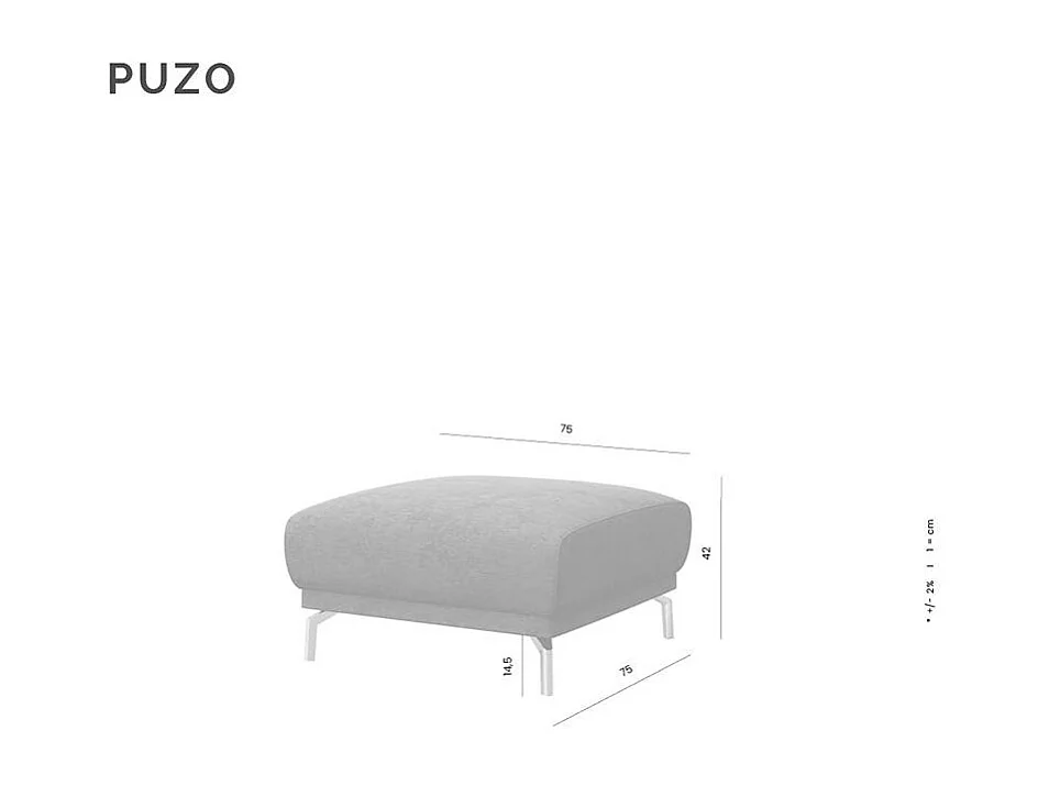 Mesonica Pouf en polyester vert foncé