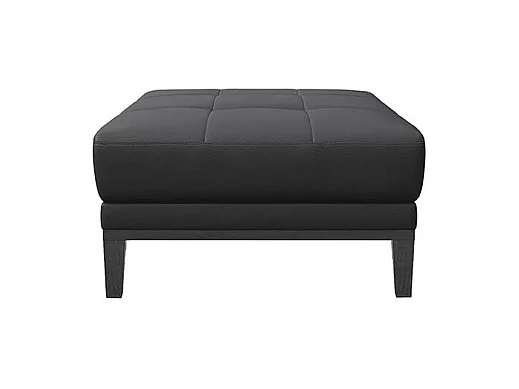 Pouf matelassé Musso Ombre gris