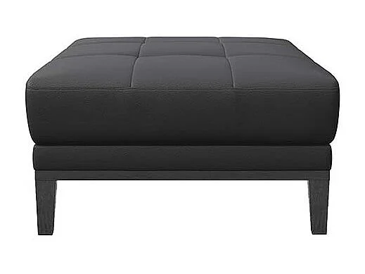 Pouf matelassé Musso Ombre gris