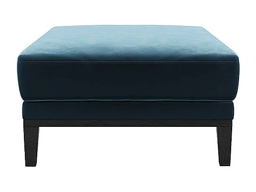 Musso stoffen poef blauw