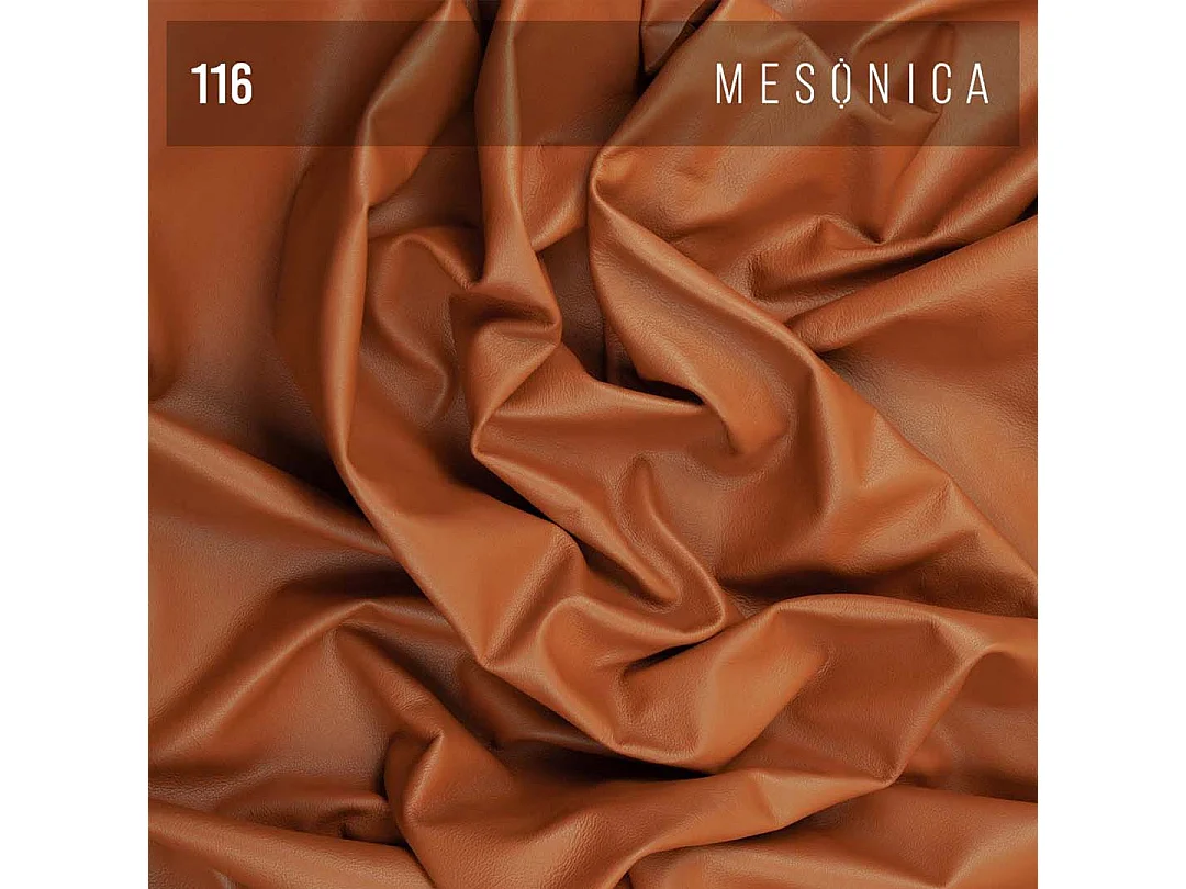 Pouf matelassé Musso Brun de cannelle