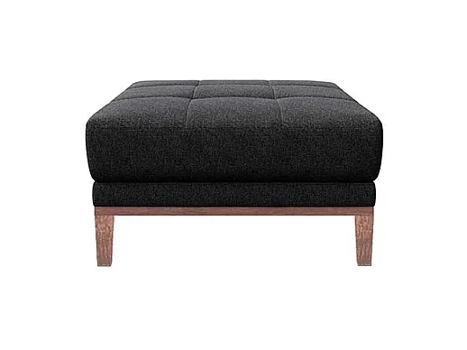 Pouf matelassé Musso anthracite