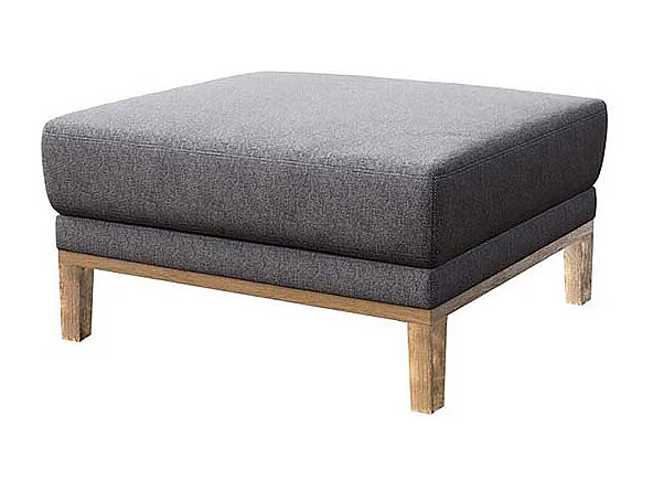 Mesonica Pouf en polyester gris foncé