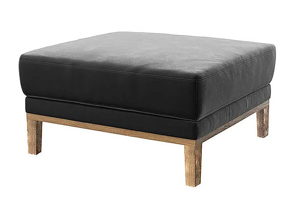 Mesonica Pouf en polyester gris foncé