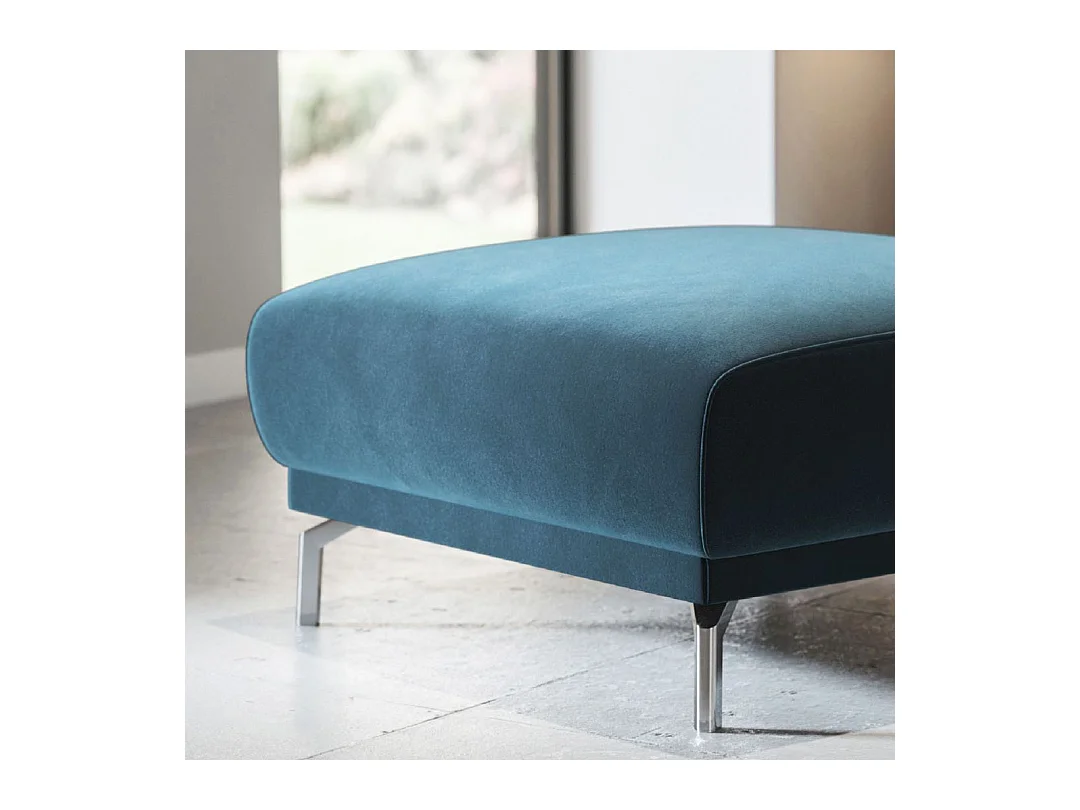 Pouf Puzo bleu marine foncé