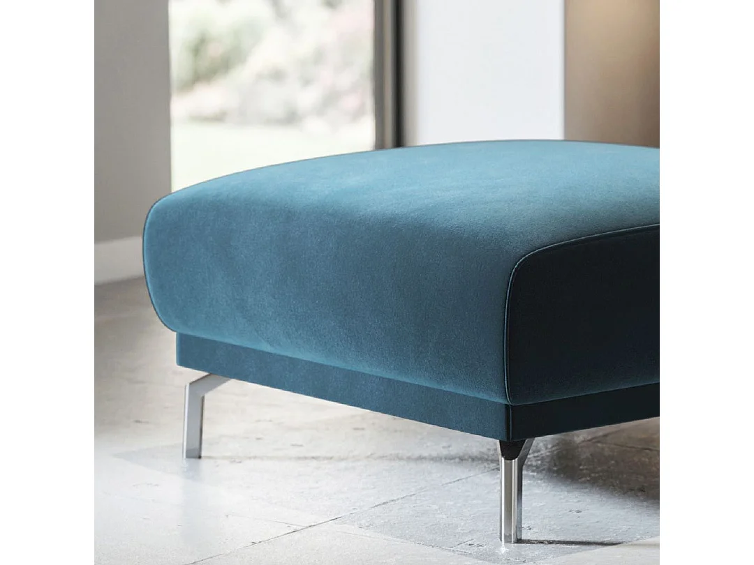 Pouf Puzo bleu marine foncé