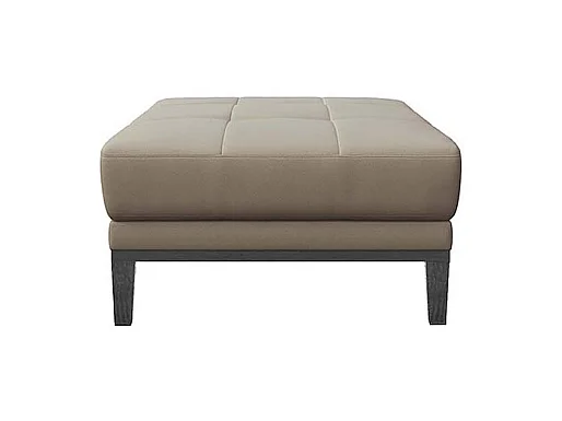 Pouf matelassé Musso Gris fossile