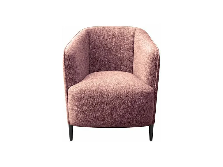 Fauteuil Galbe rose poudré