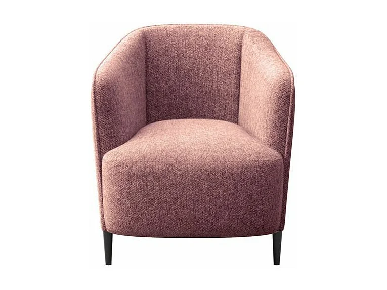 Fauteuil Galbe rose poudré