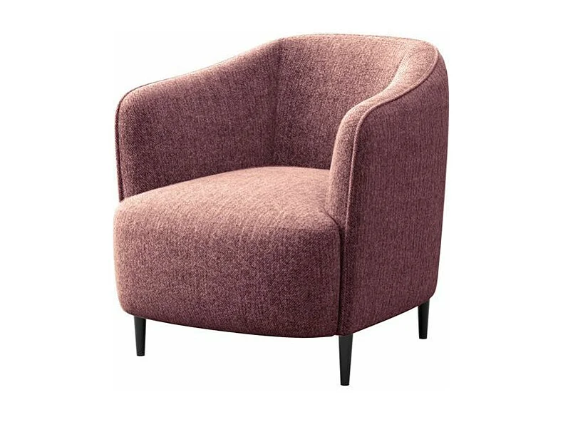 Fauteuil Galbe rose poudré
