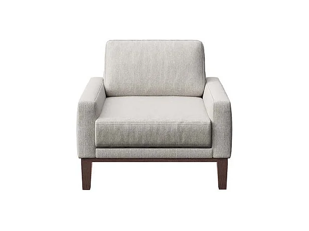 Fauteuil Musso gris très clair