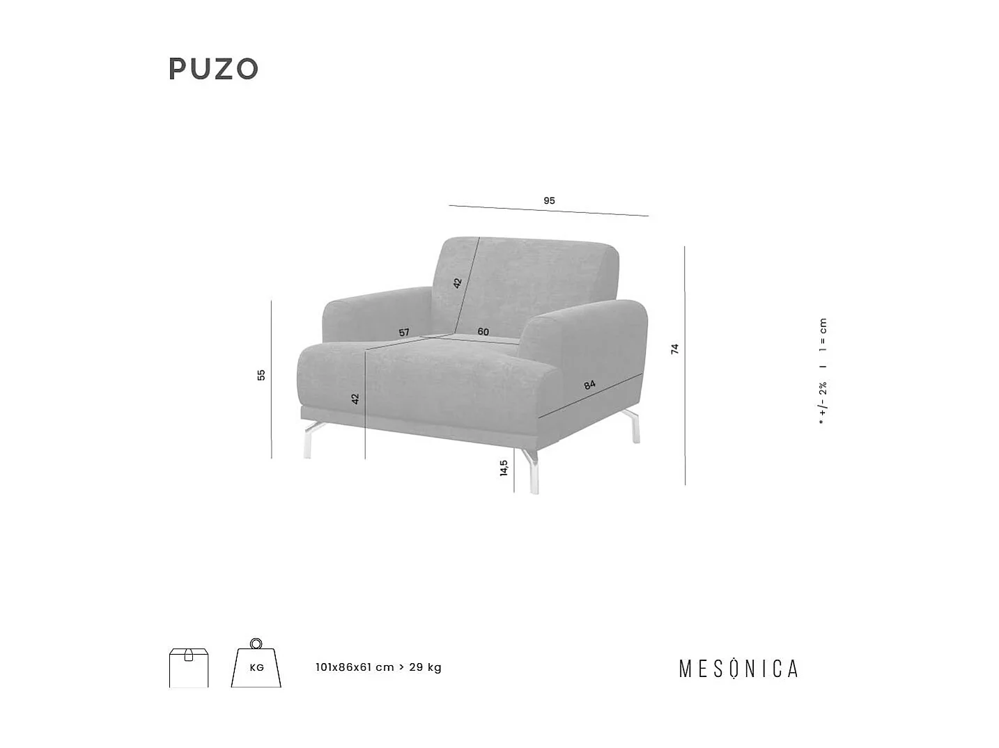 Mesonica Fauteuil en polyester bleu marine foncé