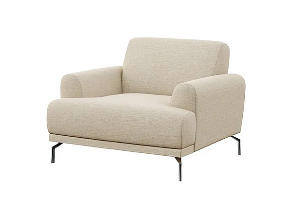 Fauteuil Puzo beige clair