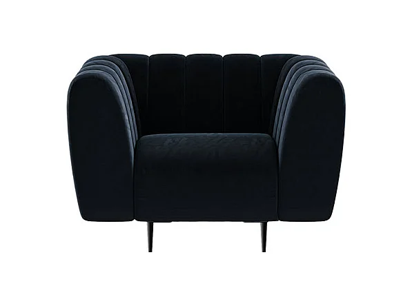 Fauteuil Shel  bleu marine