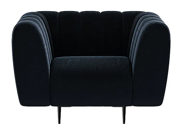 Fauteuil Shel  bleu marine