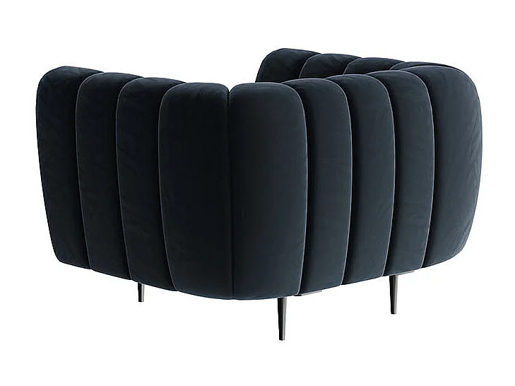 Fauteuil Shel  bleu marine