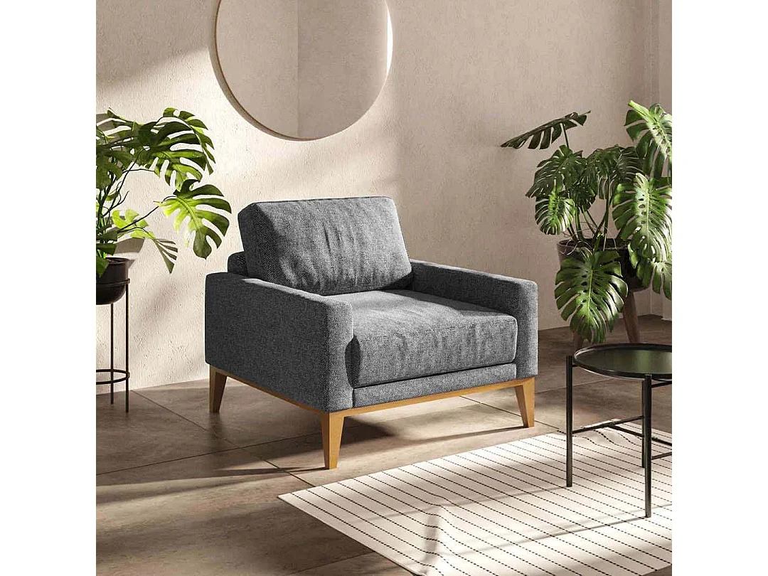 Fauteuil Musso gris blue