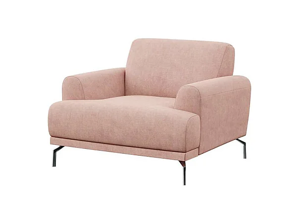 Fauteuil Puzo rose poudré