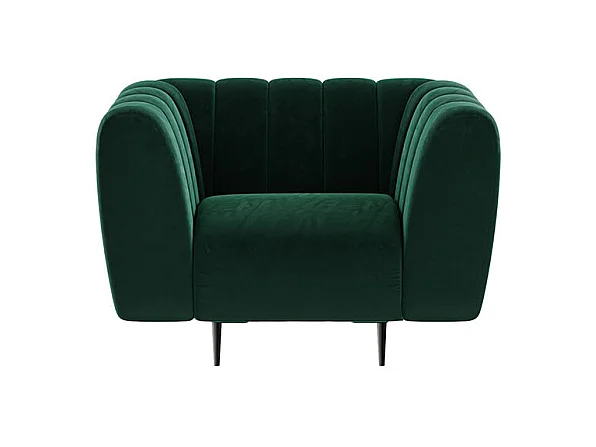 Fauteuil Shel  vert profond