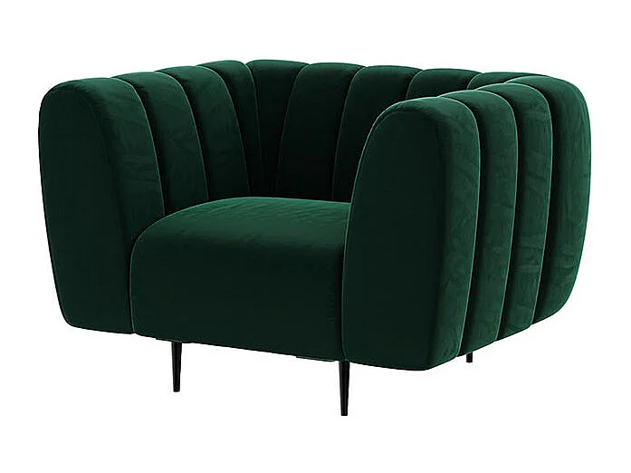 Fauteuil Shel  vert profond