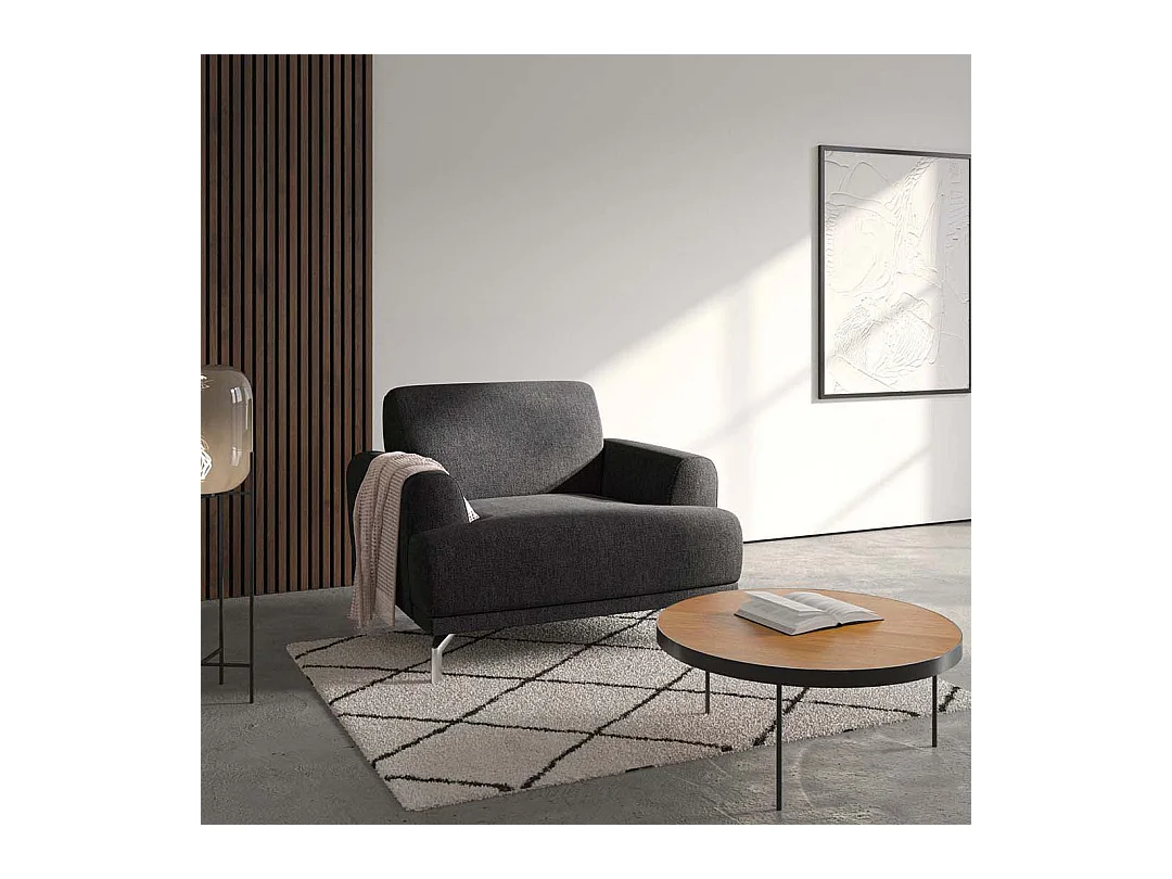 Fauteuil Puzo anthracite