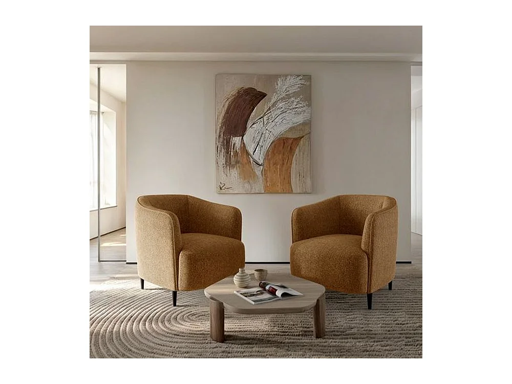 Fauteuil Galbe Miel clair