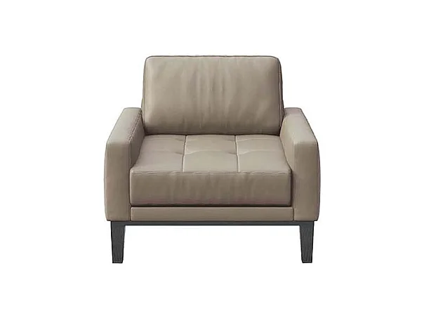 Fauteuil matelassé Musso Gris fossile