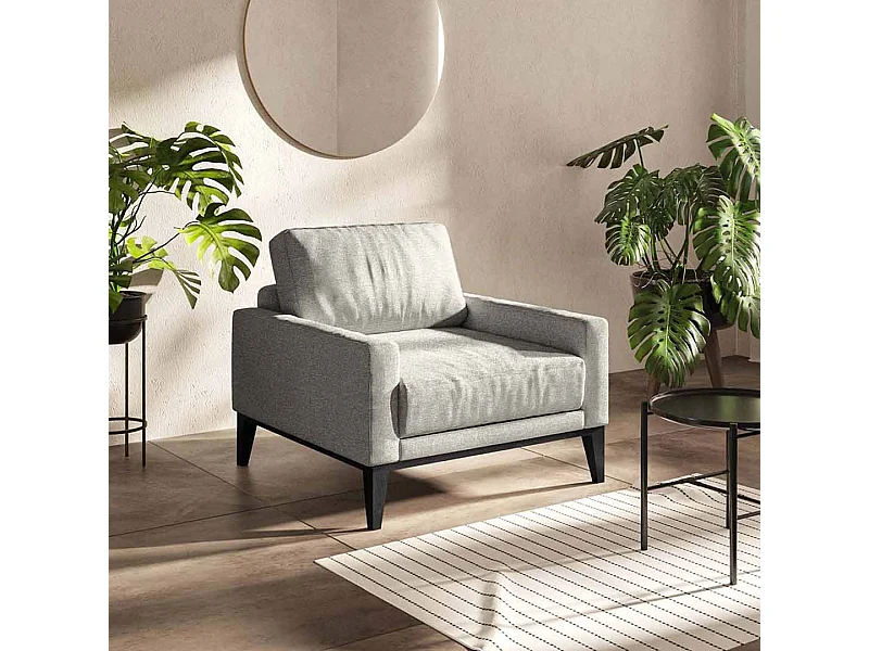 Fauteuil Musso gris clair