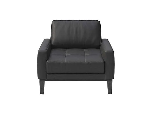 Fauteuil matelassé Musso Ombre gris
