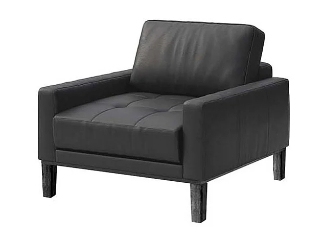 Mesonica Fauteuil en cuir naturel gris ombré