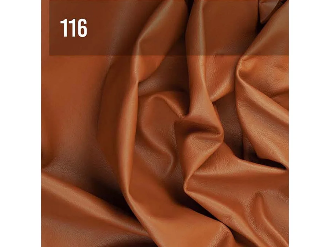 Mesonica Fauteuil en cuir naturel brun cannelle