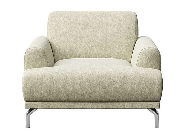 Fauteuil Puzo beige très clair