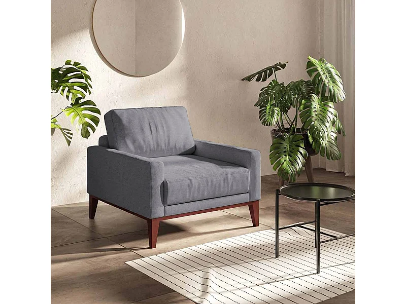 Fauteuil Musso gris foncé