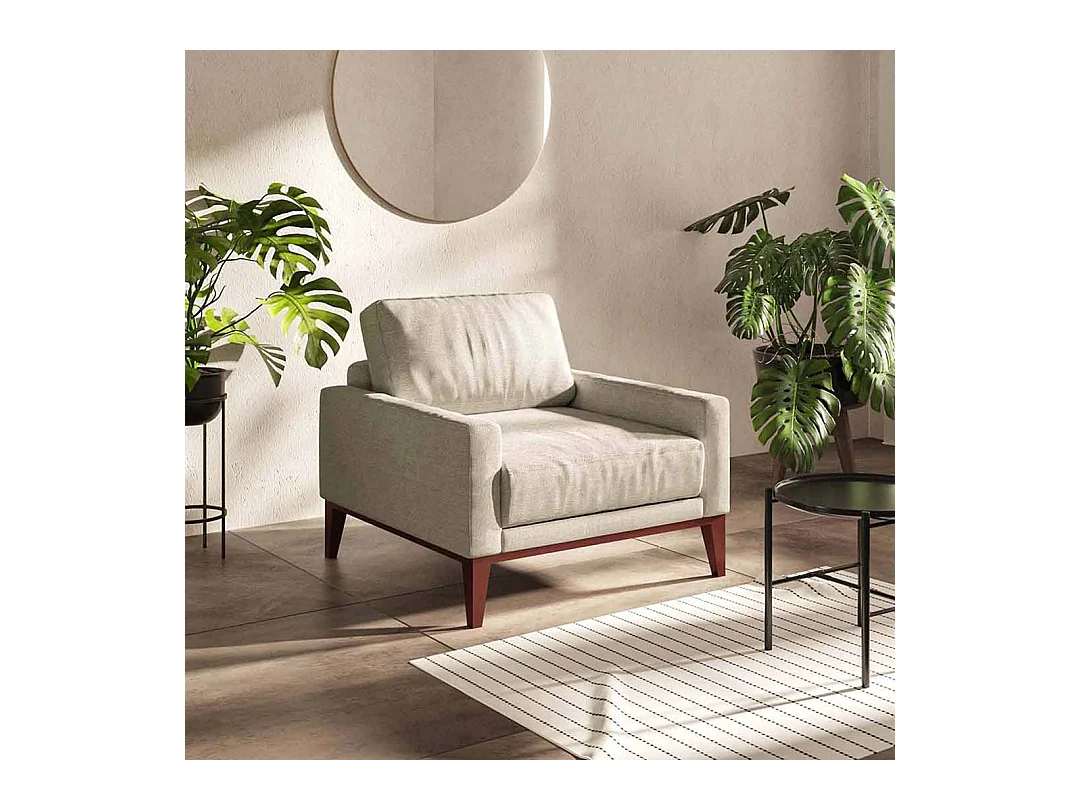 Fauteuil Musso beige clair