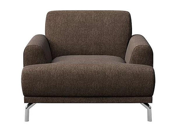 Fauteuil Puzo brun foncé