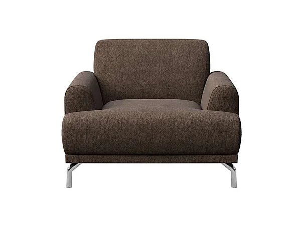 Fauteuil Puzo brun foncé