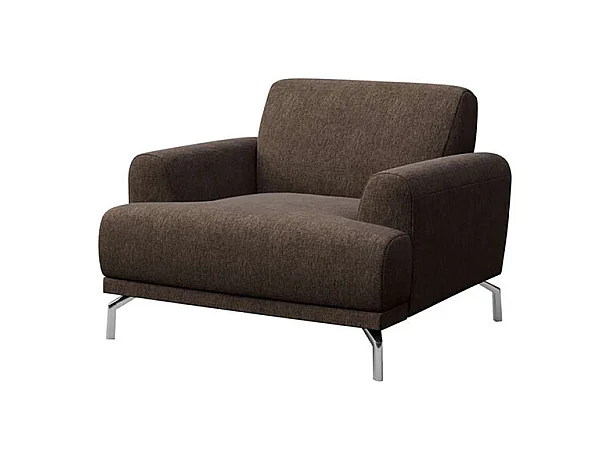 Fauteuil Puzo brun foncé