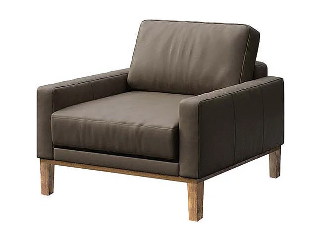 Fauteuil Musso Cèdre brun