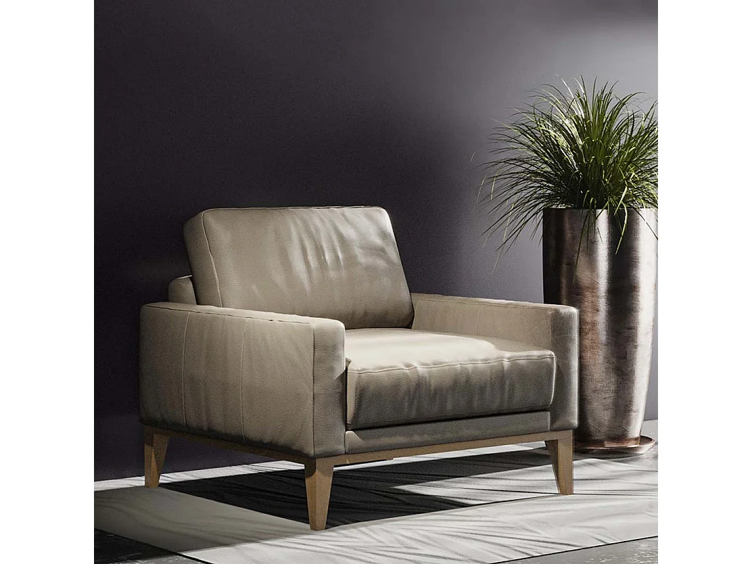 Musso fauteuil cederbruin