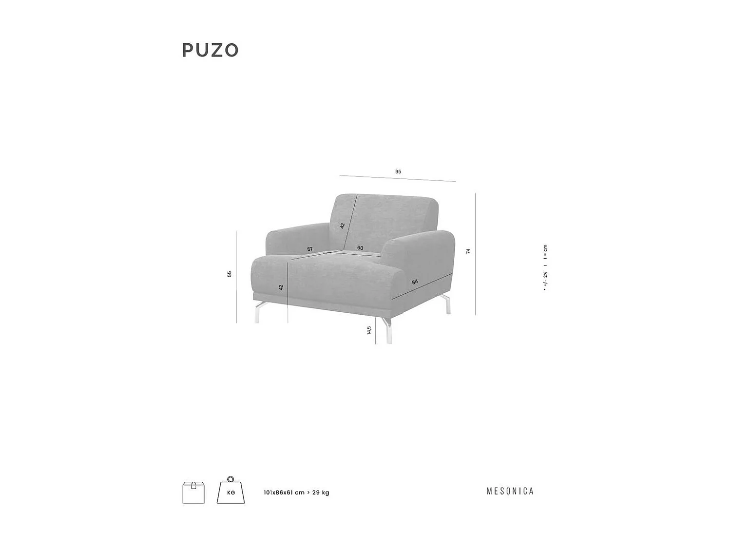 Puzo fauteuil donkergroen